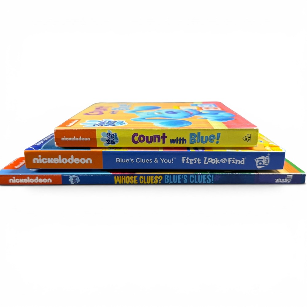 Blues Clues and You Book Lot of 3 Lift the Flap Look and Find Count with‎ Blue